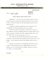 Air Travel Consumer Report January and February 1979