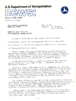 US Department of Transportation News Office of Public Affairs UMTA 3678 Detroit Gets 950288 for Downtown People Mover