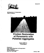 Friction Restoration of Pavements with Polished Aggregates