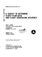 Survey to Determine Flight Plan Data and Flight Scheduling Accuracy
