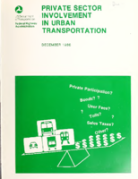 Private Sector Involvement in Urban Transportation Report