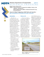 Steep Cut Slope Composting Field Trials and Evaluation  Project Summary Report