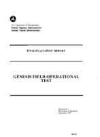 Genesis field operational test  final evaluation report