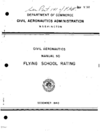 CAM 50 Flying School Rating 1940