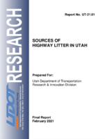 Sources of Highway Litter in Utah