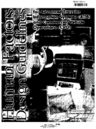 Human Factors Design Guidelines for Advanced Traveler Information Systems ATIS and Commercial Vehicle Operations CVO