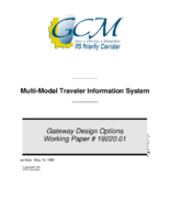 MultiModal Traveler Information System  Gateway Design Options