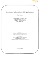 Erosion and Sediment Control Design Guidance