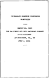 Interstate Commerce Commision Report of the Accident  Investigation Occuring on the BALTIMORE AND OHIO RAILROAD COMPANY BRUNSWICK MD