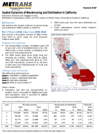 Spatial Dynamics of Warehousing and Distribution in California Research Brief