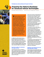 Preparing Our Nations Roadways for Advanced Vehicle Technologies