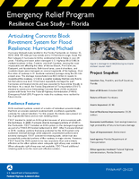 Emergency Relief Program Resilience Case Study  Florida Articulating Concrete Block Revetment System for Flood Resilience Hurricane Michael