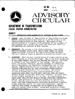 AC 6010 Recommended Safety Parameters for Operation of Hang Gilders