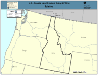 US  Canada Land Ports of Entry LPOEs Idaho
