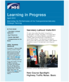 Learning in Progress Improving the Performance of the Transportation Industry Through Training  April 2012