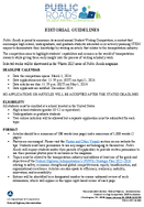 Public Roads Student Writing Competition Editorial Guidelines