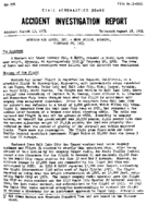 Investigation of Aircraft Accident WESTERN AIRLINES NEAR WRIGHT  WYOMING 19540226