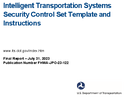 Intelligent Transportation Systems Security Control Set Template and Instructions
