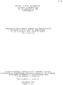 Alcohol control in Virginia  planning documents for use by agencies of the Commonwealth