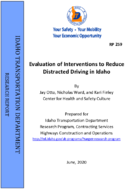 Evaluation of Interventions To Reduce Distracted Driving in Idaho