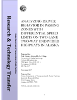 Analyzing Driver Behavior in Passing Zones with Differential Speed Limits on TwoLane TwoWay Undivided Highways in Alaska