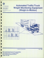 Automated TrafficTruck Weight Monitoring Equipment WeighinMotion