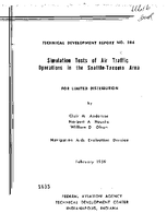 Simulation Tests of Air Traffic Operations In The SeattleTacoma Area