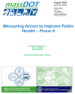 Measuring Access to Improve Public Health  Phase II