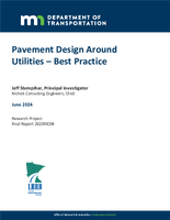 Pavement Design Around Utilities  Best Practice