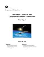 Pointtopoint Commercial Space Transportation in the National Aviation System Final Report