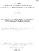 Attitudes of Virginians toward transportation safety  results of the 1978 transportation safety opinion poll  final report