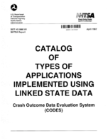 Catalog of types of applications implemented using linked state data  crash outcome data evaluation system CODES