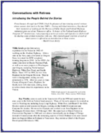 Conversations with Retirees Introducing the People Behind the Stories