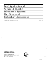 Rural applications of advanced traveler information systems  user needs and technology assessment