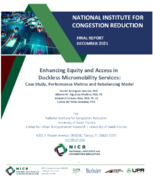Enhancing Equity and Access in Dockless Micromobility Services Case Study Performance Metrics and Rebalancing Model