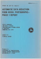 Automatic Data Reduction from Aerial Photographs  Phase 1 Report