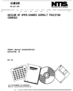 Design of OpenGraded Asphalt Friction Courses