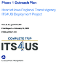 Phase 1 Outreach Plan  Heart of Iowa Regional Transit Agency ITS4US Deployment Project