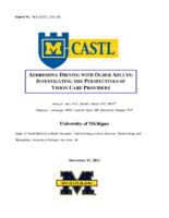 Assessing Driving in Older Adults Perspectives of Vision Care Providers