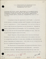Remarks by Alan S Boyd Secretary of Transportation Prepared for Delivery Before the Seattle Chamber of Commerce Forward Thrust and Central Association Seattle Washington