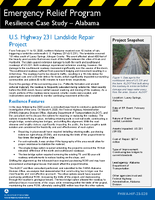 Emergency Relief Program Resilience Case Study  Alabama US Highway 231 Landslide Repair Project