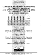 Corrosion protection performance of corrosion inhibitors and epoxycoated reinforcing steel in a simulated concrete pore water solution
