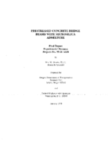 Prestressed concrete bridge beams with microsilica admixture  final report