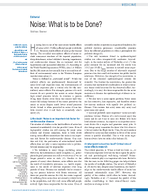 Noise What is to be Done