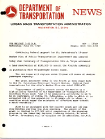 Department of Transportation News Urban Mass Transportation Administration DOT 13369
