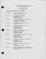 Secretary of Transportation Federico Pena Speeches January 1996