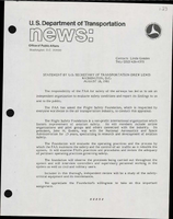 Statement by US Secretary of Transportation Drew Lewis About Aviation Safety