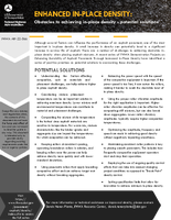 Enhanced InPlace Density Obstacles to Achieving InPlace Density  Potential Solutions