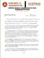 Department of Transportation News Urban Mass Transportation Administration UMTA 7265