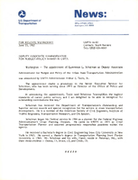 Deputy Associate Administrator for BudgetPolicy Named In UMTA